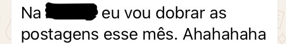 Depoimento de aluna do Fluxo