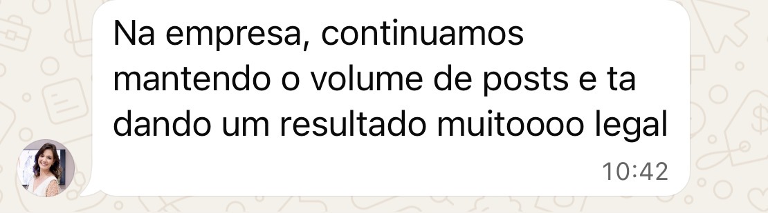 Depoimento de aluna do Fluxo