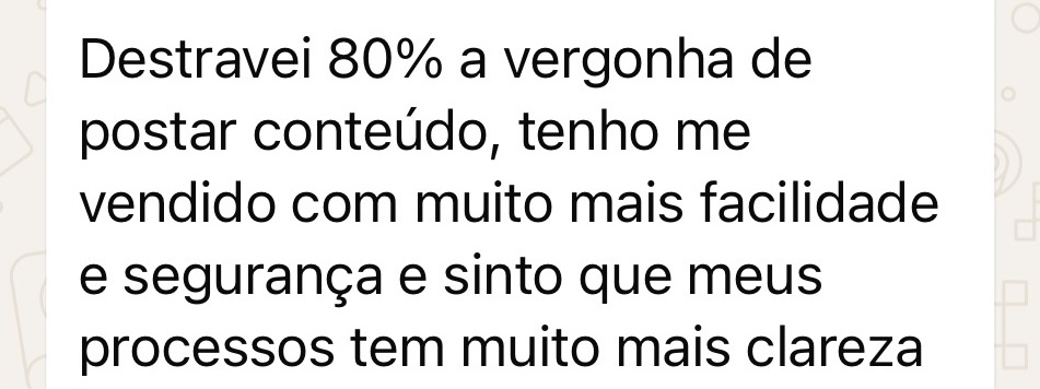 Depoimento de aluna do Fluxo